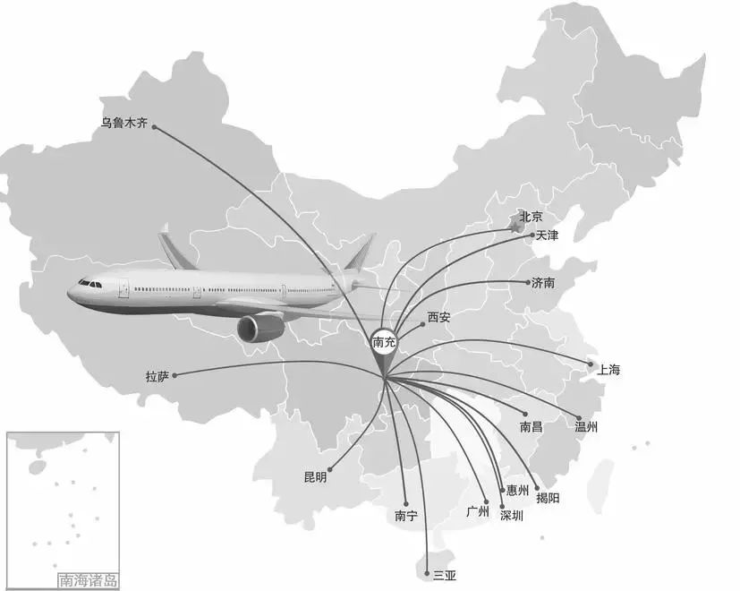 南充机场最新航线