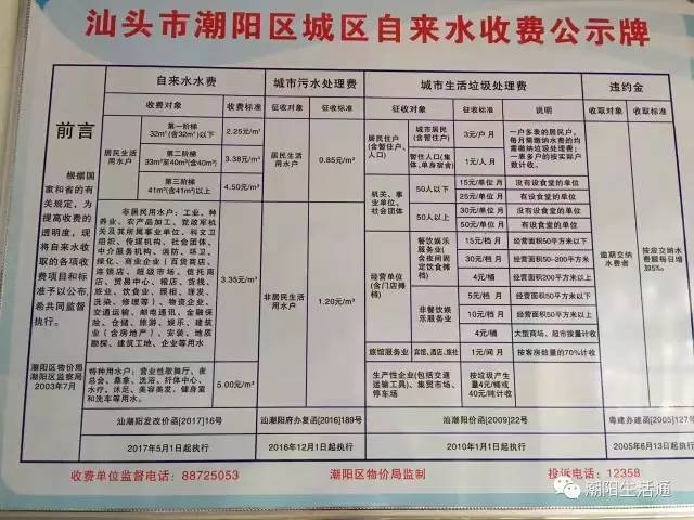 汕头水费最新收费标准全面解析