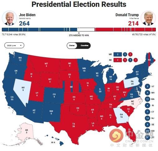 特朗普最新选举地图揭示美国政治格局的新动态